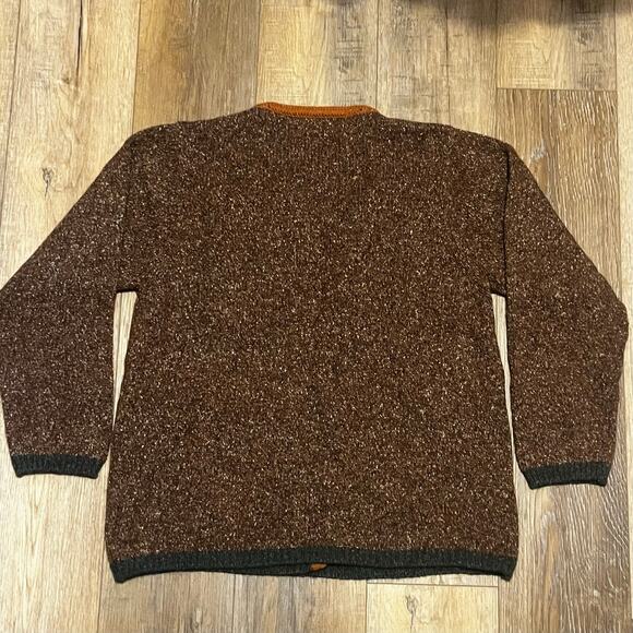 VTG 60s Kerry Traditions Woollen Mills Wool Silk Cardigan Sweater XL Ireland - Picture 6 of 8